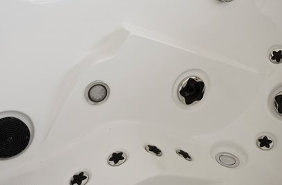 Wanna z hydromasażem narożna prawa 135x135 cm MUS-1085