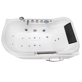 Wanna z hydromasażem narożna 140x80 cm Lemur 796 Hydrosan Lewa