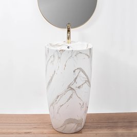 Umywalka wolnostojąca ceramiczna Anya Lava Mat Rea