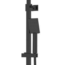 Kolumna natryskowa w kolorze czarnym z wylewką deszczownica kwadratowa CMN02MBLW Ango Corsan